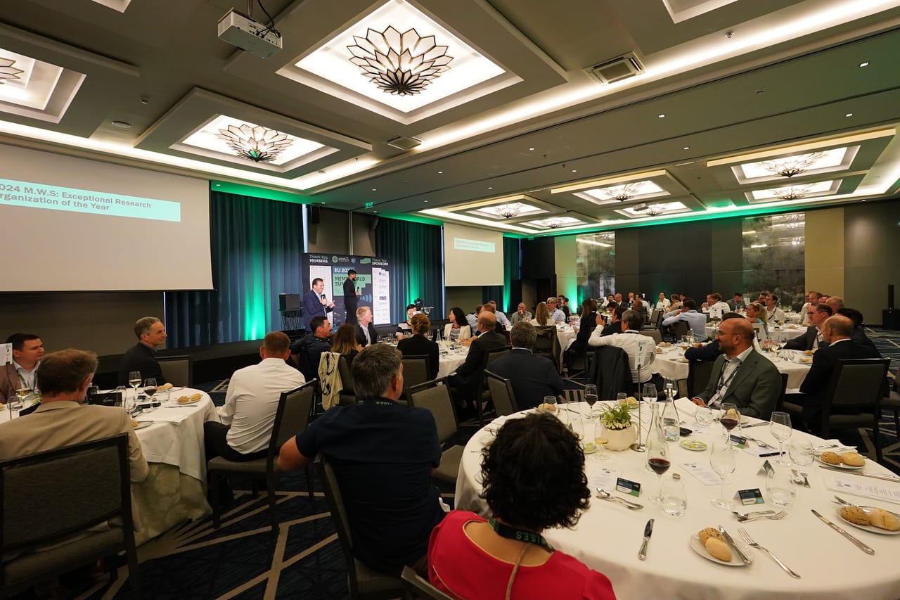 The gala dinner room at the MEMS World Summit, Porto
